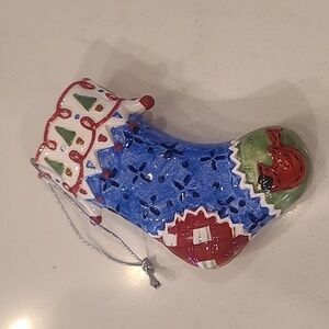Vintage Christmas Stocking Ornament